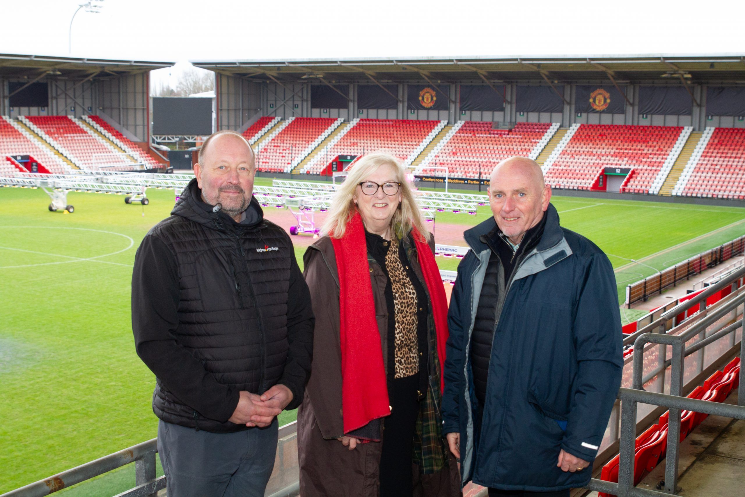 Leigh Sports Village Keith Porter Rhenac TLS rigs on the pitch